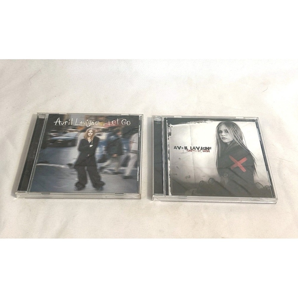 Avril Lavigne 2 CD Lot Let Go (2002) + Under My Skin (2004) Pop Punk